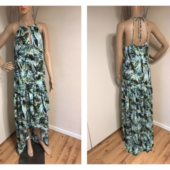 Parker Kansas Asymmetrical Hem Maxi Dress S - Picture 3 of 7